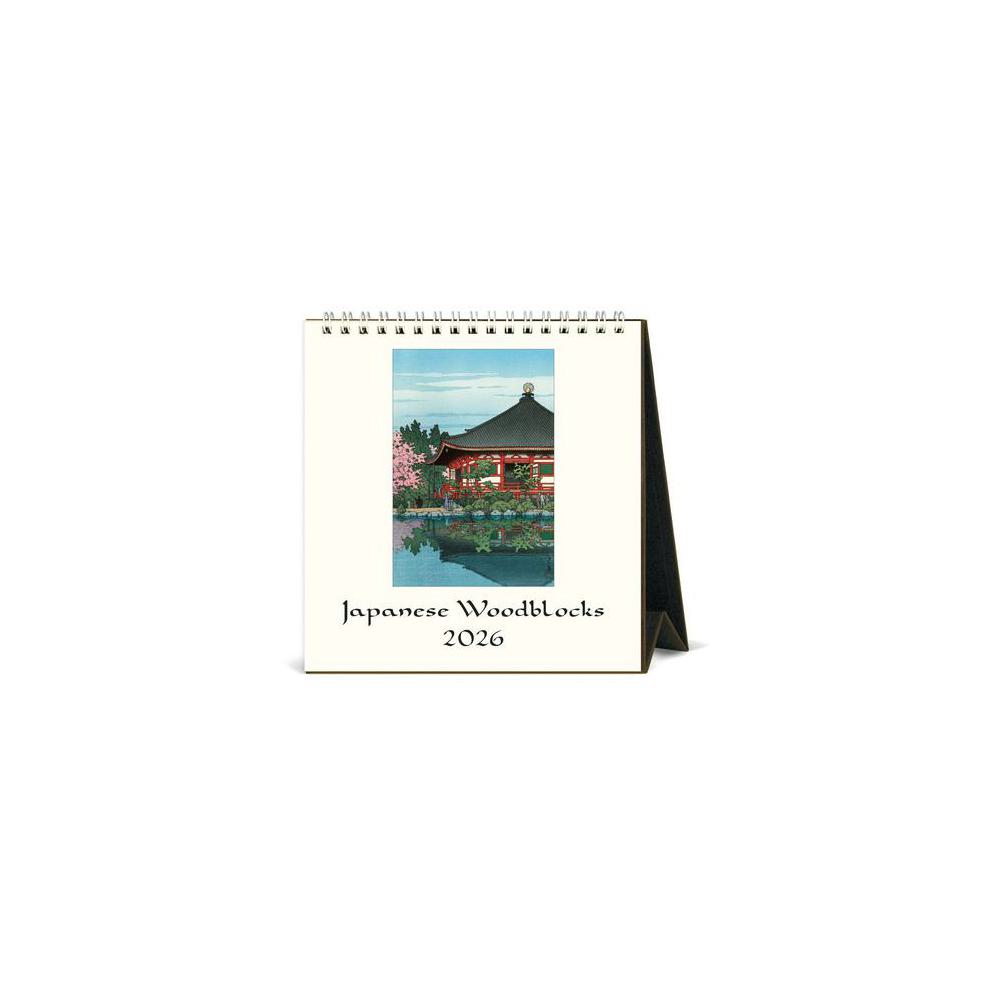 Cavallini, Calendars, Art & School, 2026, Desk style, Japanese Woodblocks, 933085